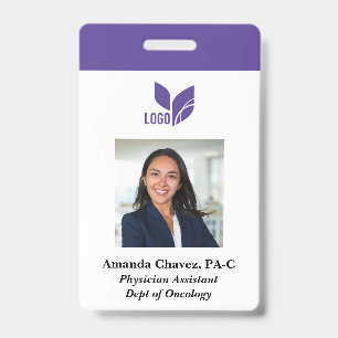 Custom Business Photo Employee Name Badge