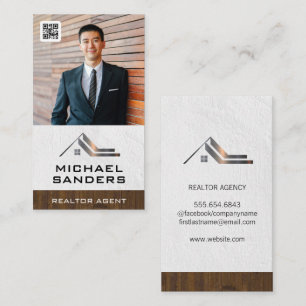 Custom Business Photo   QR Code Template Business Card