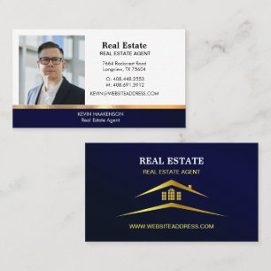 Custom Business Photo Real Estate Business Card
