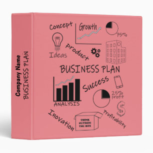 Custom Business Plan 3 Ring Binder