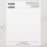 Custom Business Professional Letterhead with Logo<br><div class="desc">Custom Colours and Font - Your Business Office Letterhead with Logo - Add Your Logo - Image / Business Name - Company / Address - Contact Information / more - Resize and move or remove and add elements / image with Customization tool. Choose font / size / colours ! Good...</div>