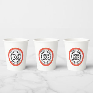 Custom Business Promo Logo Branded Paper Cups