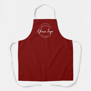 Custom Business Promotion Personalized White Logo  Apron