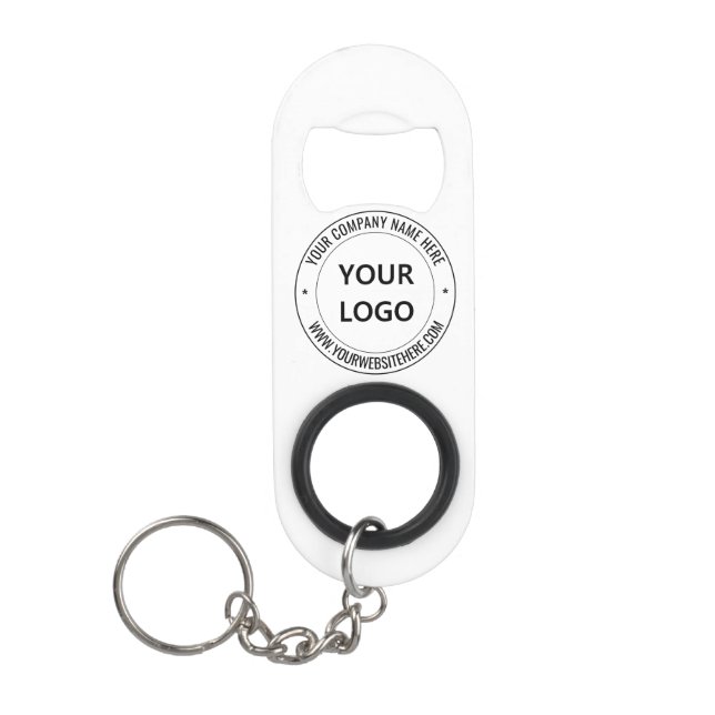 Custom Business Promotional Keychain Bottle Opener (Front)