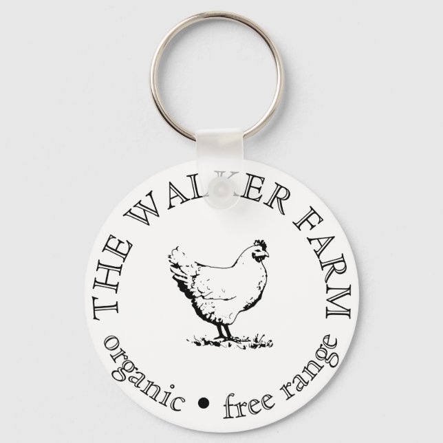 Custom Business Promotional Logo  Keychain (Front)