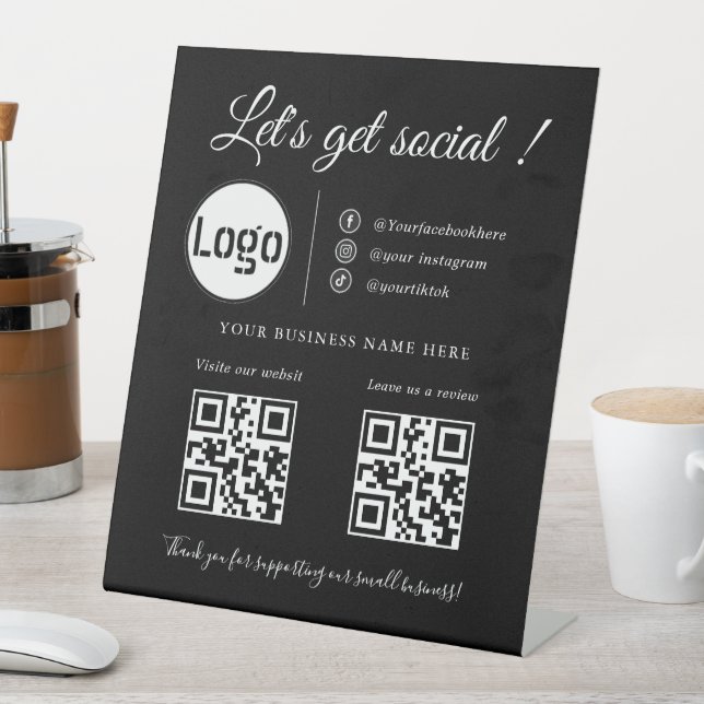 Custom Business QR Code ,Social Media Sign (In SItu)