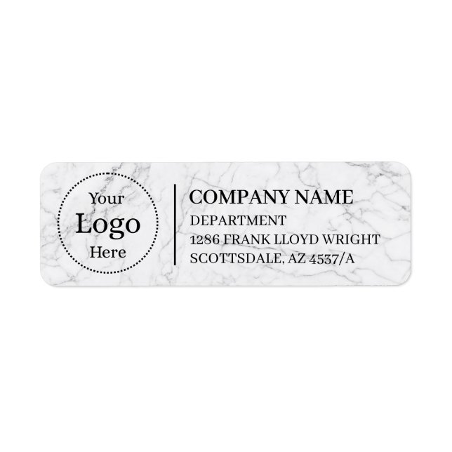 Custom Business Return Address Label  (Front)