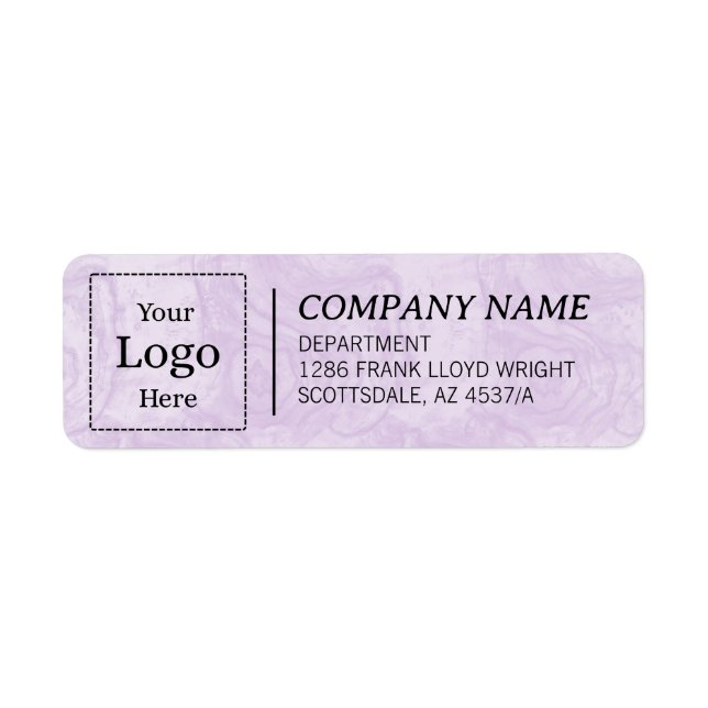Custom Business Return Address Label  (Front)