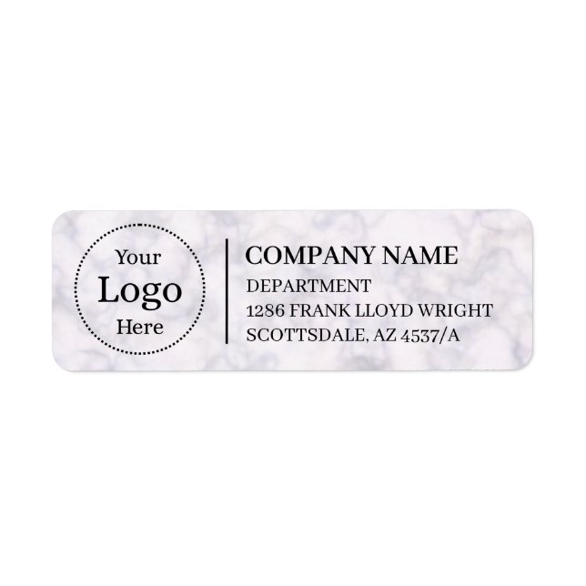 Custom Business Return Address Label  (Front)