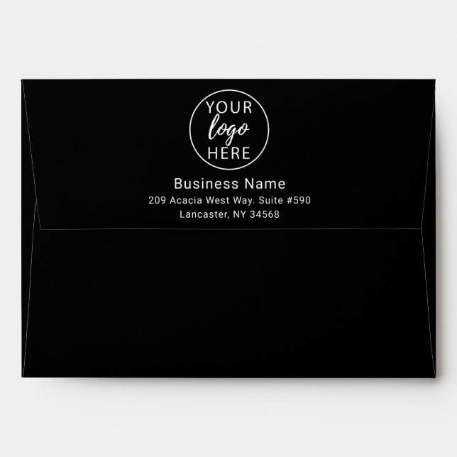 Custom Business Returns Envelope (Back (Top Flap))