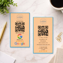 Custom Business Review QR Code Logo