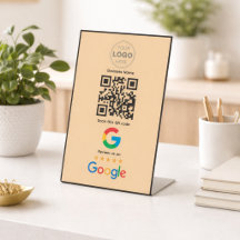 Custom Business Review QR Code Logo