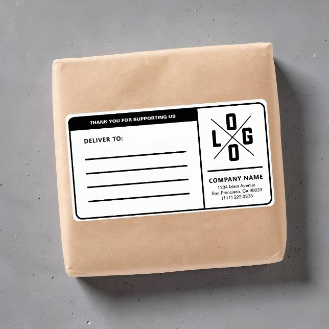 Custom Business Shipping Address with Logo (Creator Uploaded)