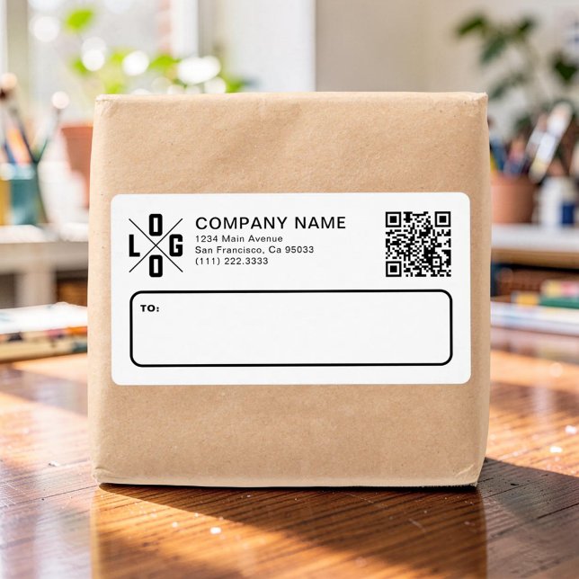 Custom Business Shipping Logo & QR Code (Creator Uploaded)