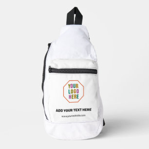 Custom business sling bag with logo