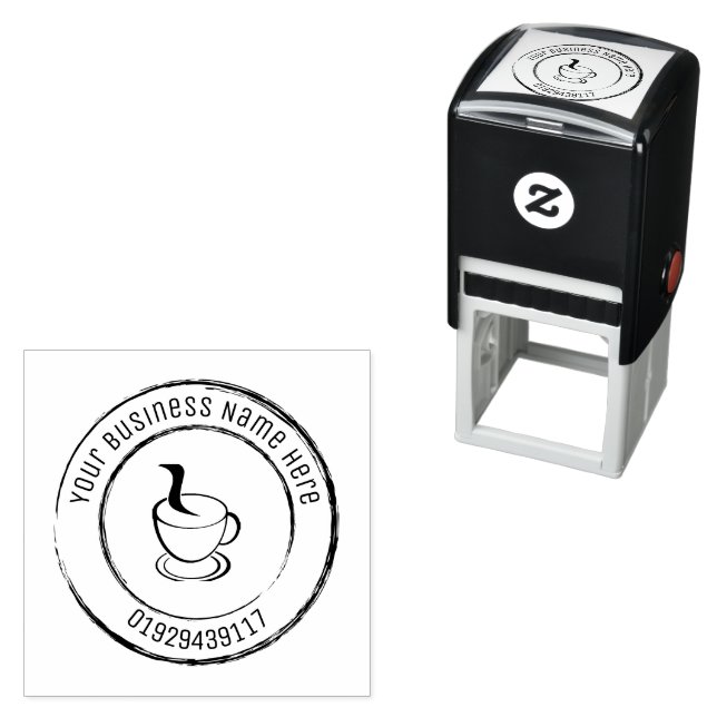 Custom Business Stamp Personalised Business Logo (In Situ)