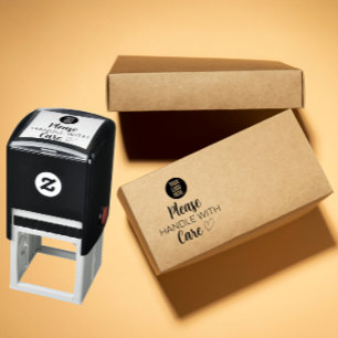 Custom Business Stamp – Please Handle With Care