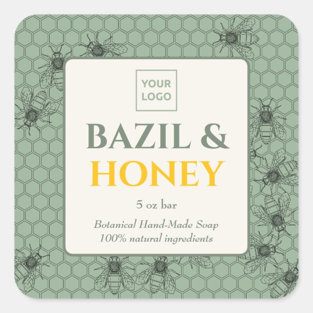 Custom Business Sticker for Handmade Soap (Front)