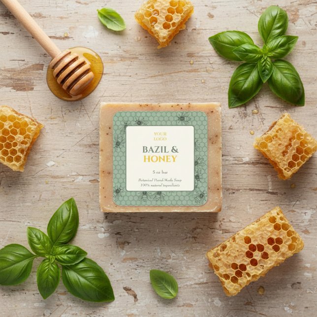 Custom Business Sticker for Handmade Soap (Créateur téléchargé)