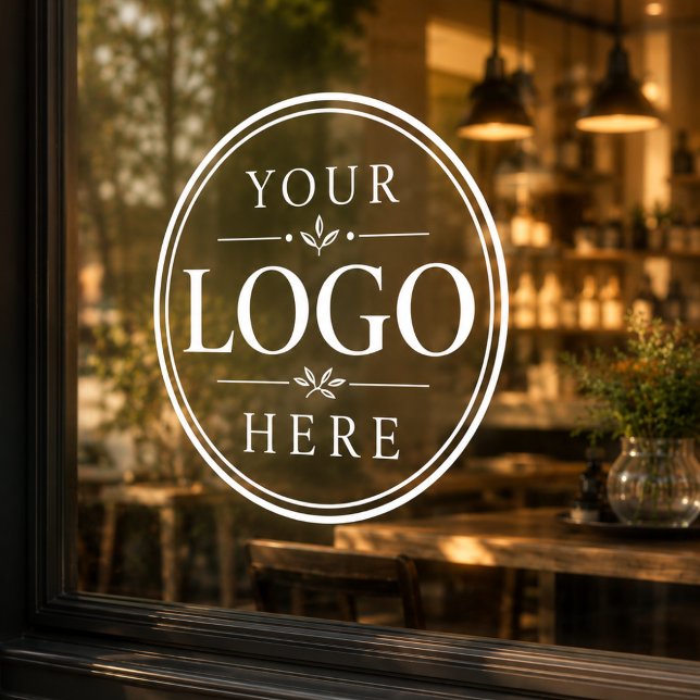 Custom Business Storefront Logo Display Window  Cling (Creator Uploaded)