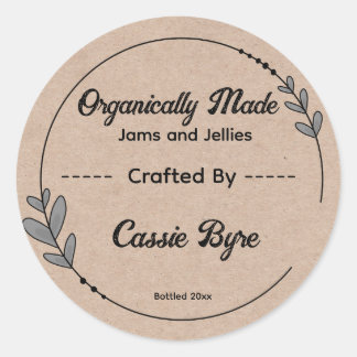 Custom Business Supplies Packaging  Classic Round Sticker