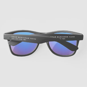 Custom Business Text Info Your Company Sunglasses
