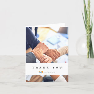 Custom Business Thank You Folded Card