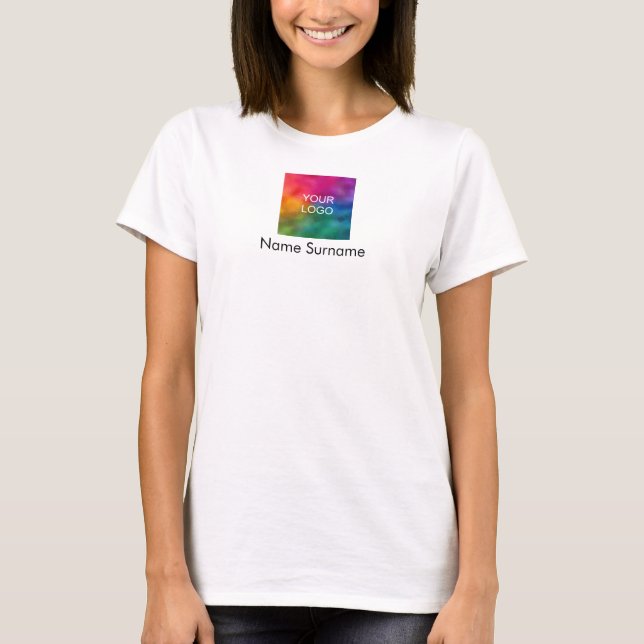 Custom Business Your Logo Here Employee Women's T-Shirt (Front)