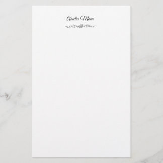 Custom Butterfly Simple Stationery Paper