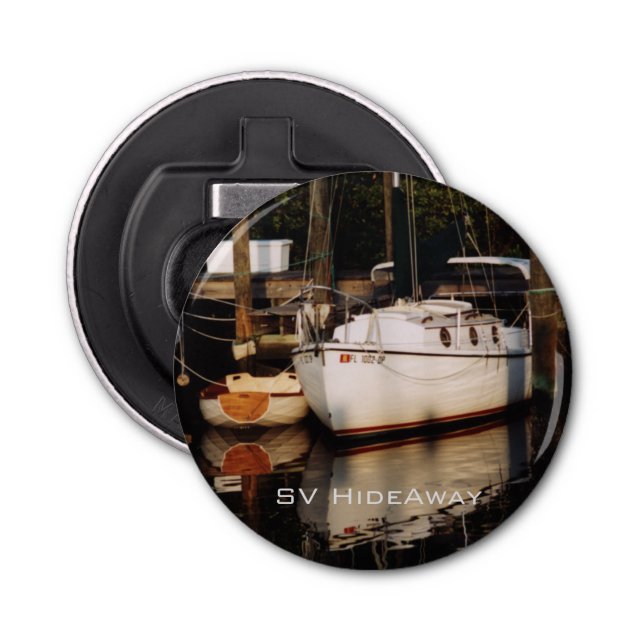 Custom Button Bottle Opener SV Hideaway (Front)