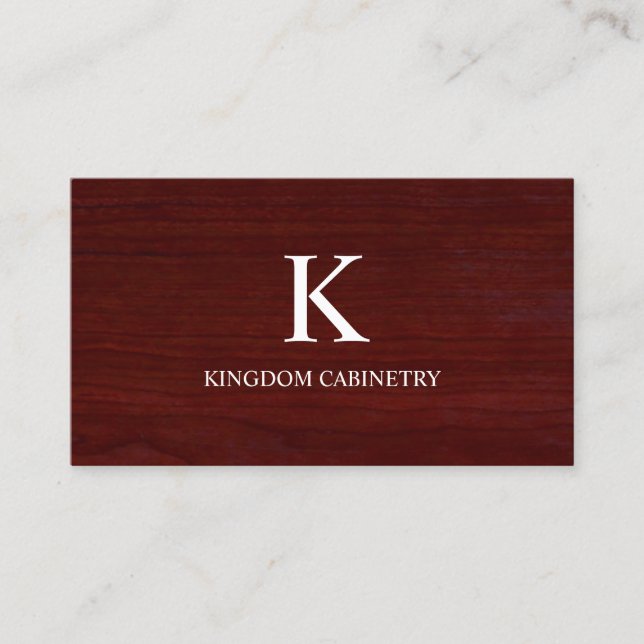 Custom Cabinets Business Card Template (Front)