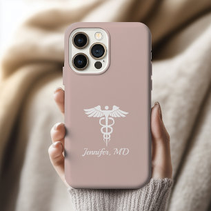 Custom Caduceus Phone Case Gift for Doctor Nurse