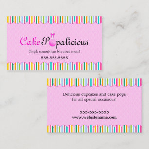 CUSTOM Cake Pops Business Card