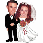 Custom Cake Topper | Wedding Anniversary Standing Photo Sculpture<br><div class="desc">A great way to top your cake with the bride and groom,  whether newly married or celebrating a milestone! This great sculpture can double as a keepsake once the festivities are over. Need help with design and customization? Email me us hello@christiekelly.com and we'll be happy to help!</div>