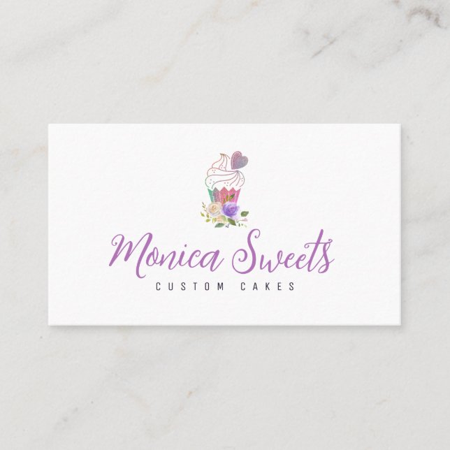 custom cakery business card (Front)