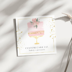 Custom Cakes Bakery Business Card