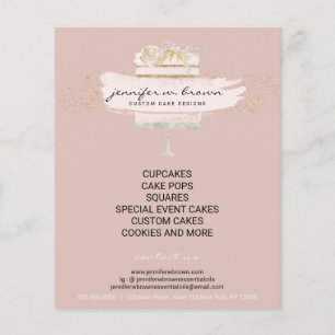 Custom Cakes for Every Occasion Bakery Flyer