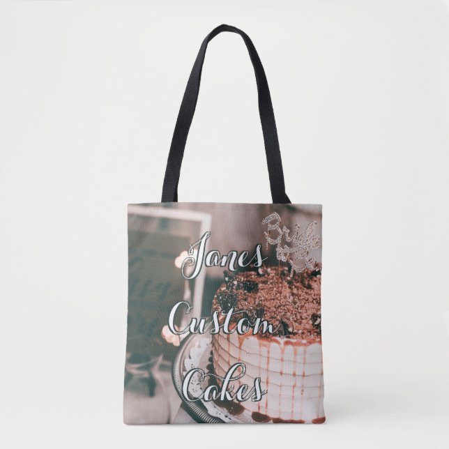 Custom Cakes Tote Bag Supplies Decorating (Front)