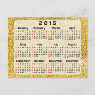 Custom Calendar + your own photo / backgr. / text Postcard