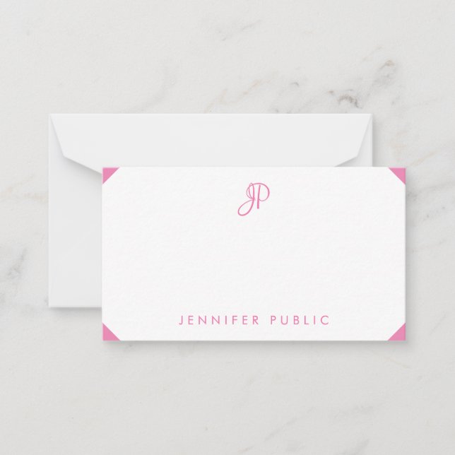 Custom Calligraphy Monogram Elegant Template (Front)
