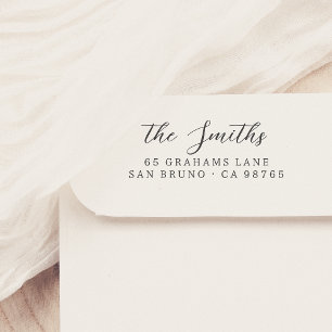 Custom Calligraphy Name Address Stamp