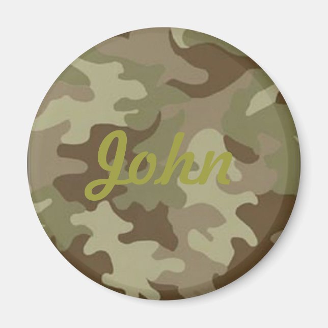 Custom Camouflage Magnet (Front)