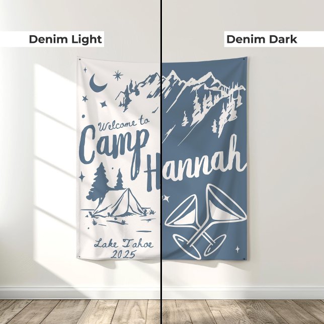 Custom Camp Bachelorette Banner Large Camp Bride  Tapestry (Creator Uploaded)