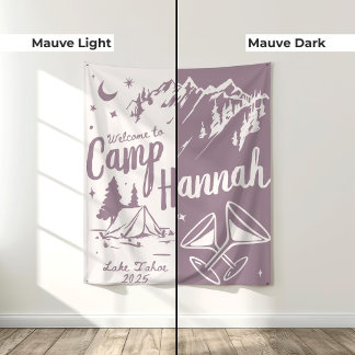Custom Camp Bachelorette Banner Large Camp Bride Tapestry