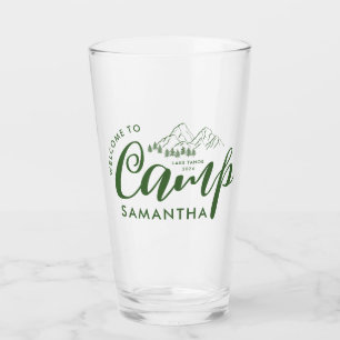 Custom Camp Bachelorette Party Modern Rustic Glass