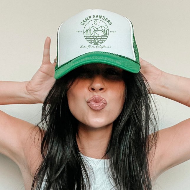 Custom Camp Bachelorette Trucker Hat (Creator Uploaded)