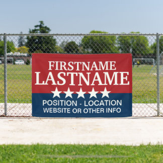 Custom Campaign Gear for Local and State Elections Banner