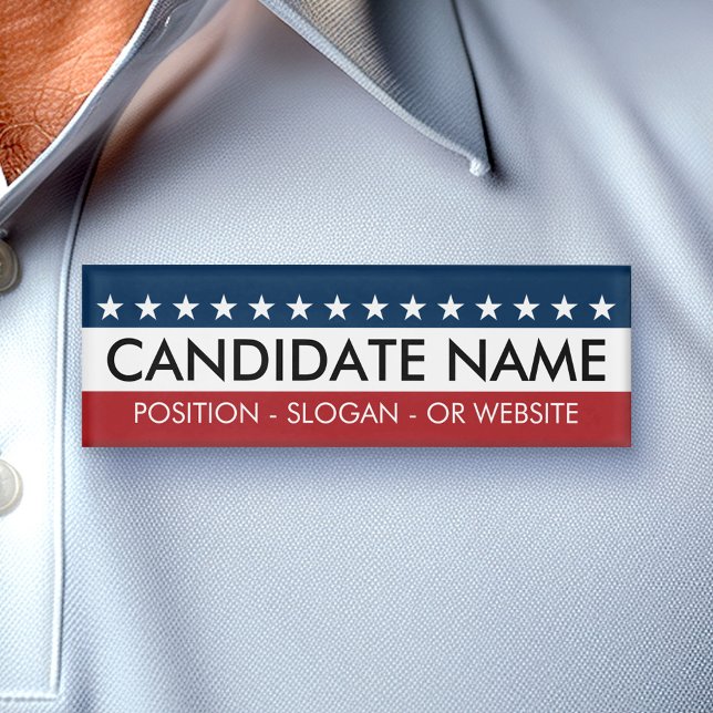 Custom Campaign Gear with Name and Text Tag (Custom Campaign Name Tag)