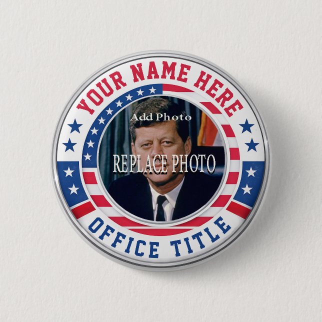 Custom Campaign Photo 2 Inch Round Button (Front)