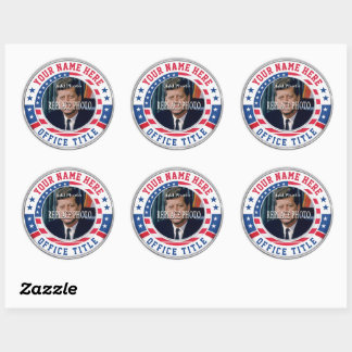 Custom Campaign Photo Classic Round Sticker